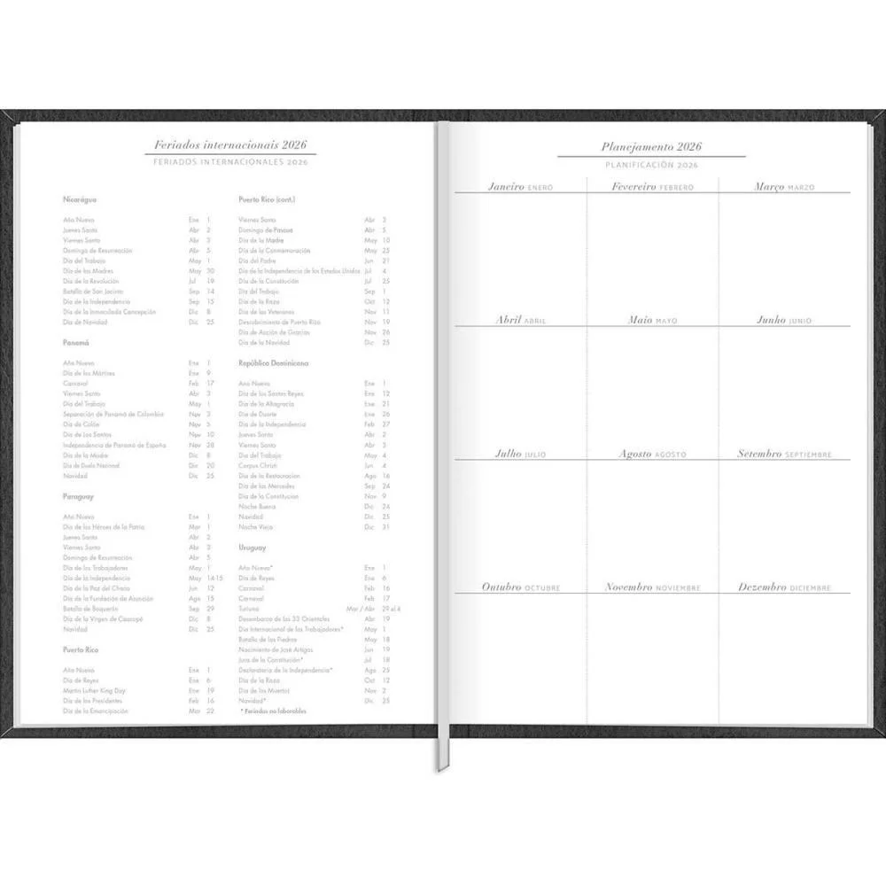 Agenda 2027 Torino Cost Preta 176F 134X192 Tilibra (Pct.c/04) - imagem 4