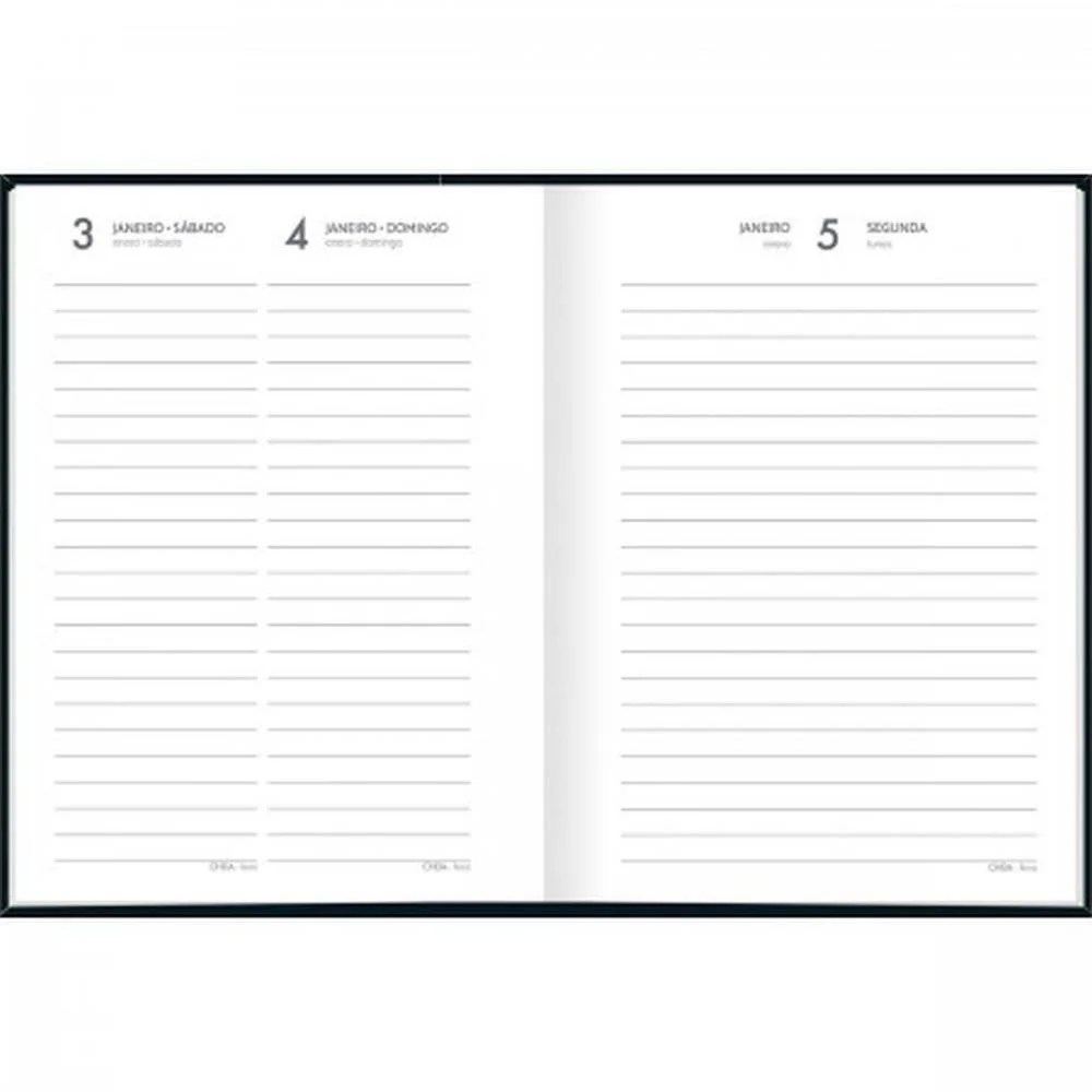 Agenda 2027 Pepper Preta Cost 160F 123X166 Tilibra (Pct.c/06) - imagem 3