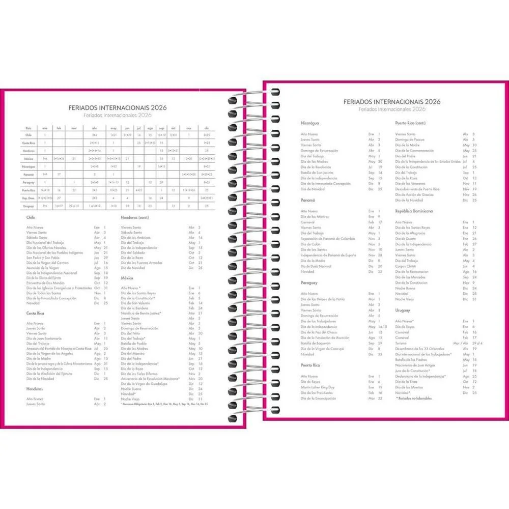 Agenda 2027 Pepper Rosa Esp 160F 117X164 Tilibra (Pct.c/04) - imagem 4