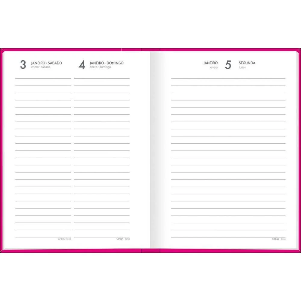 Agenda 2027 Pepper Rosa Cost 160F 123X166 Tilibra (Pct.c/06) - imagem 3