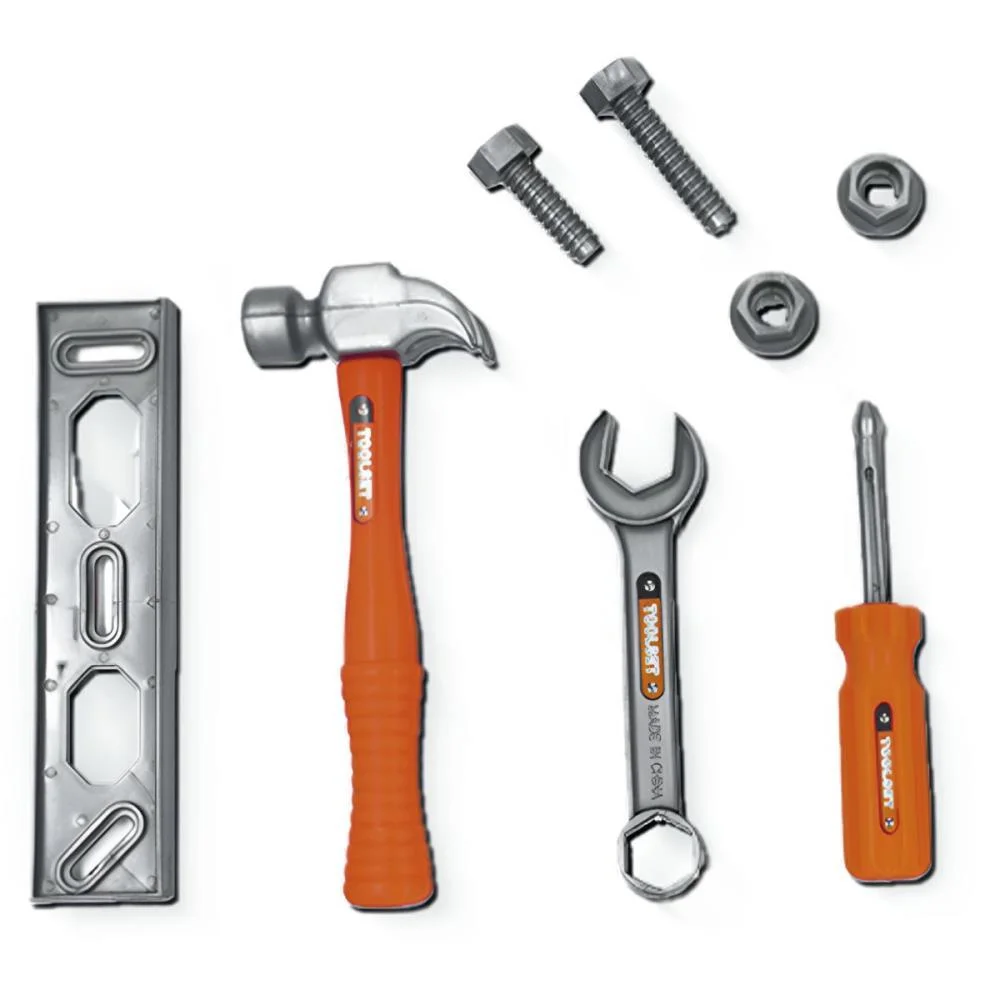 Brincando De Profissoes Kit Ferramentas Pequeno 8Pcs Pica Pau - imagem 2