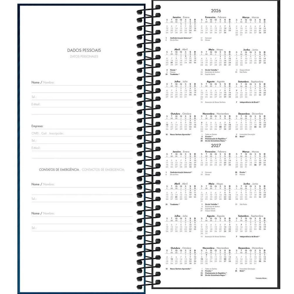 Agenda 2027 Com. Ideale Esp 208Fls 119X275 Tilibra (Pct.c/05) - imagem 5