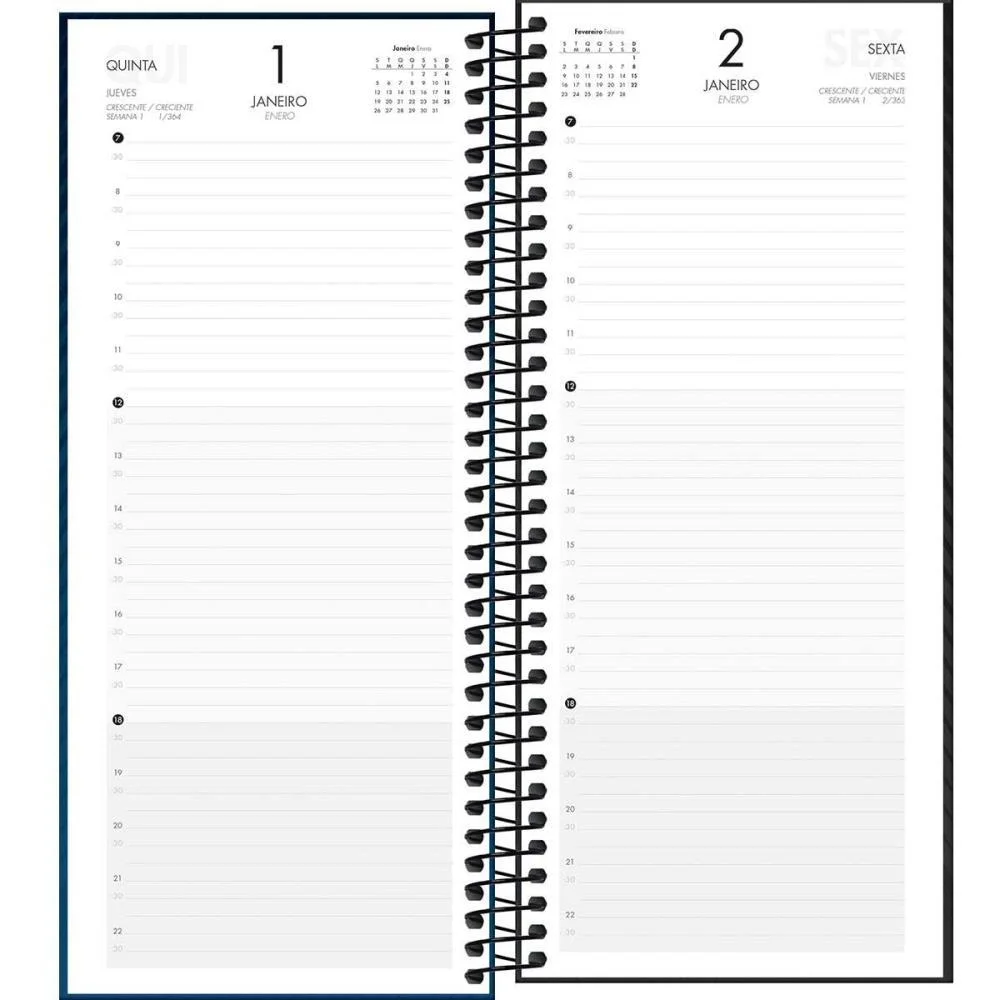 Agenda 2027 Com. Ideale Esp 208Fls 119X275 Tilibra (Pct.c/05) - imagem 7