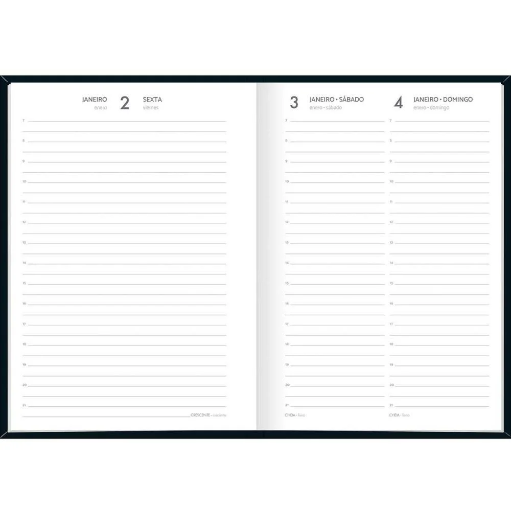 Agenda 2027 Spice Cost Preta 160F 145X205 Tilibra (Pct.c/04) - imagem 3