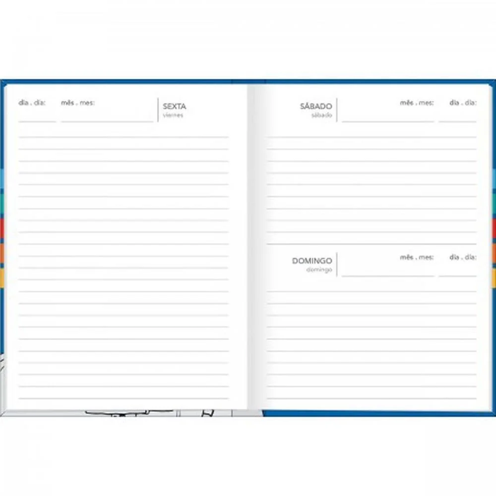 Agenda Permanente Pepper Cost Masc. 160F 123X166 Tilibra (Pct.c/06) - imagem 3