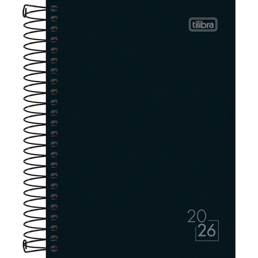 Agenda 2027 Spice Preta Cd Esp 160F110X154 Tilibra (Pct.c/04) - imagem 5