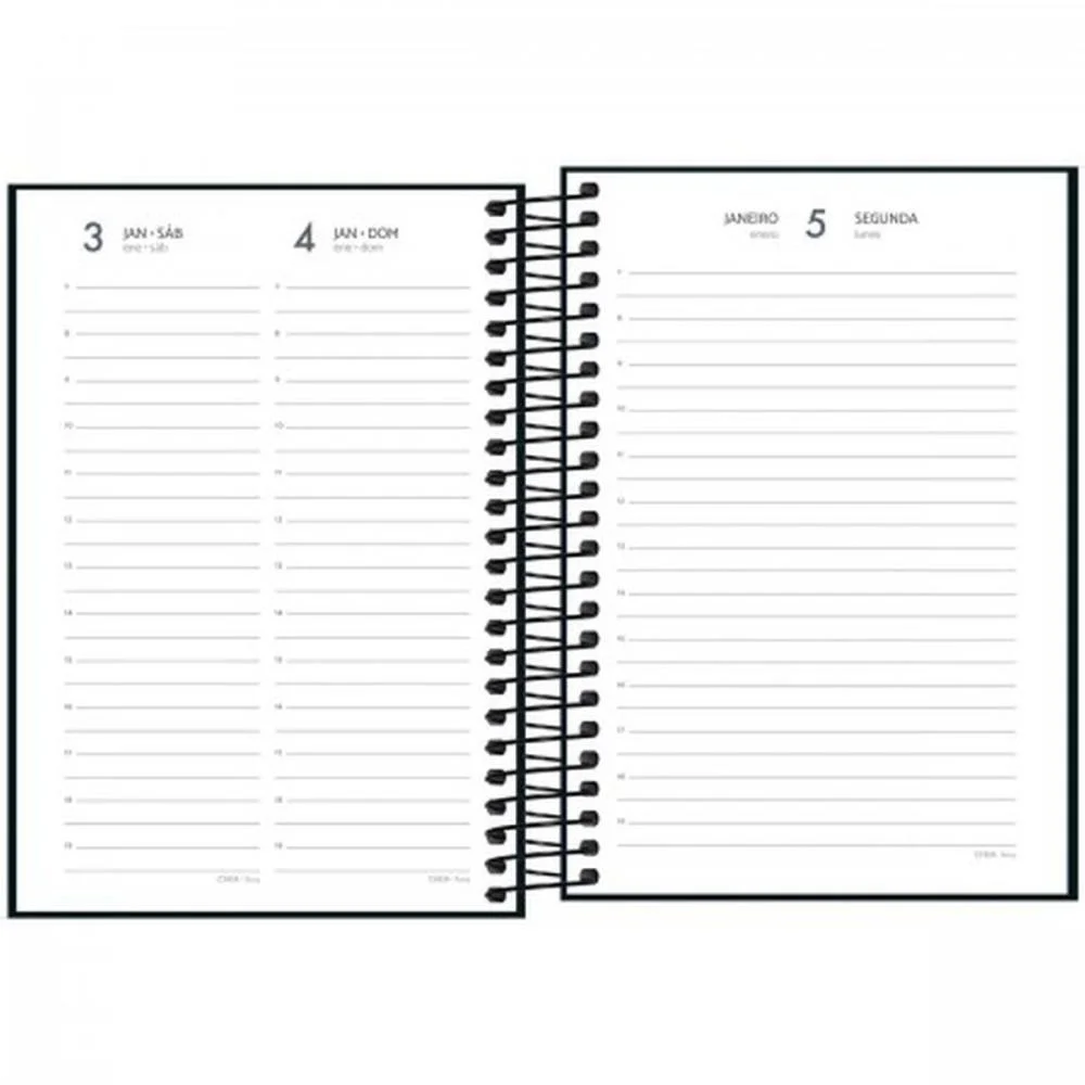 Agenda 2027 Spice Preta Cd Esp 160F129X187 Tilibra (Pct.c/04) - imagem 3