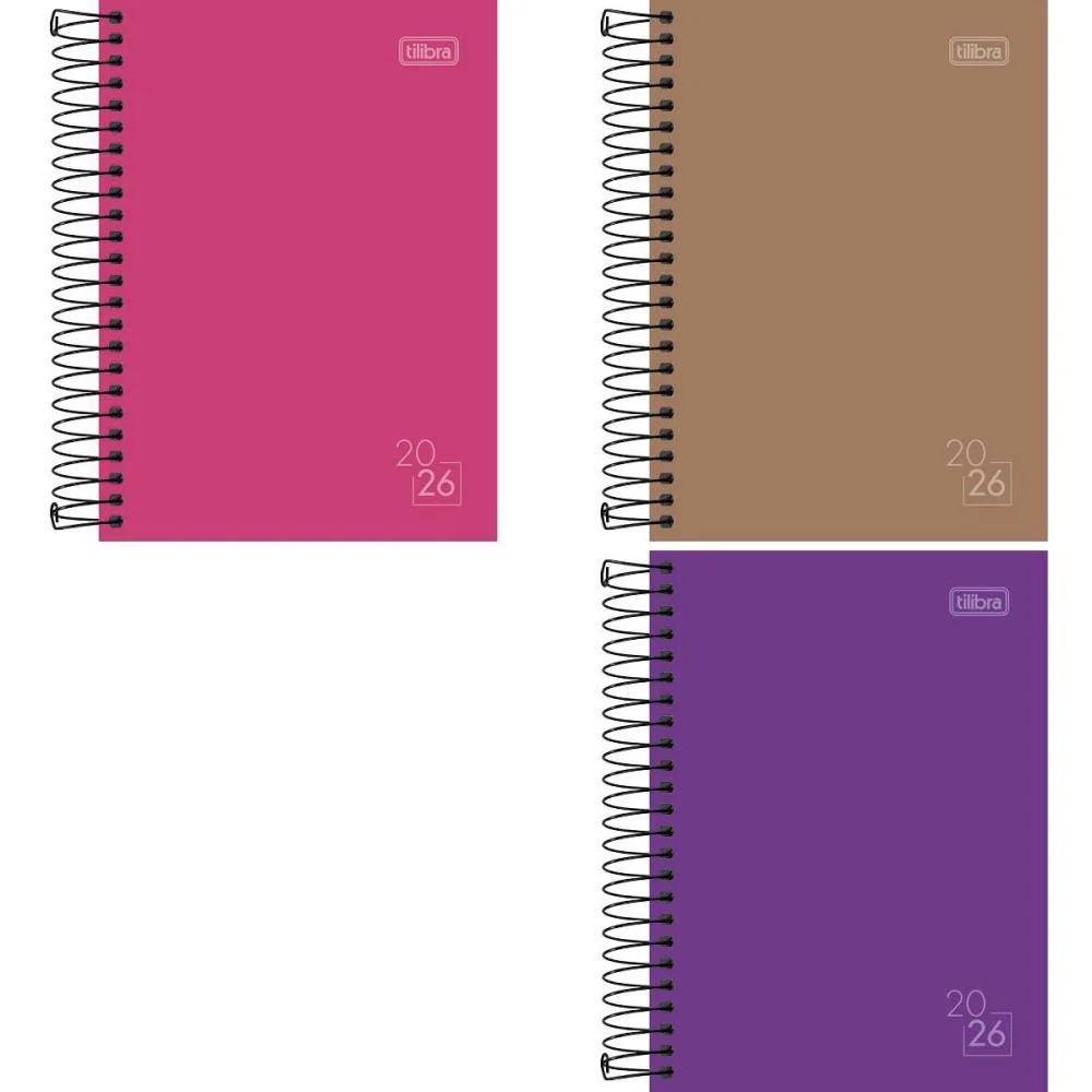 Agenda 2027 Spice Cores Cd Esp 160F110X154 Tilibra (Pct.c/04) - imagem 2