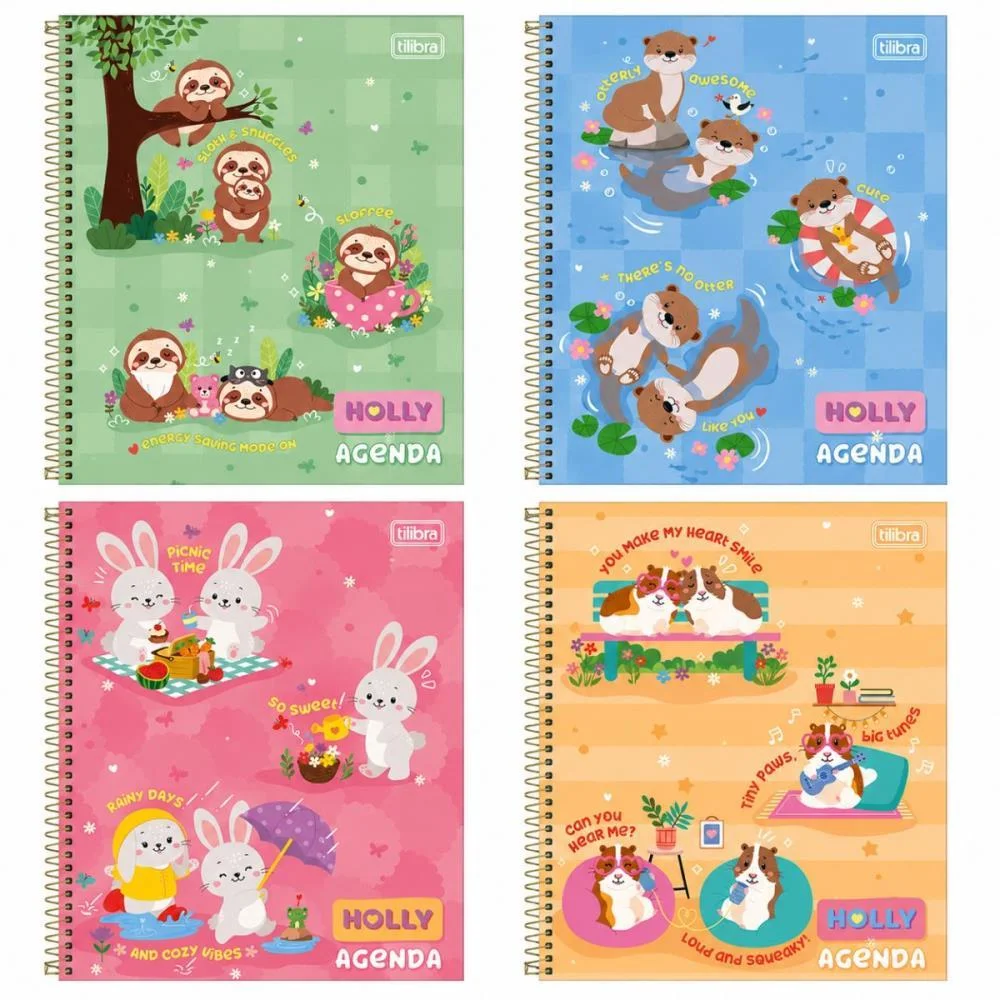 Agenda Permanente Holly Cd Cost 80F 123X166Mm Tilibra (Pct.c/05) - imagem 3