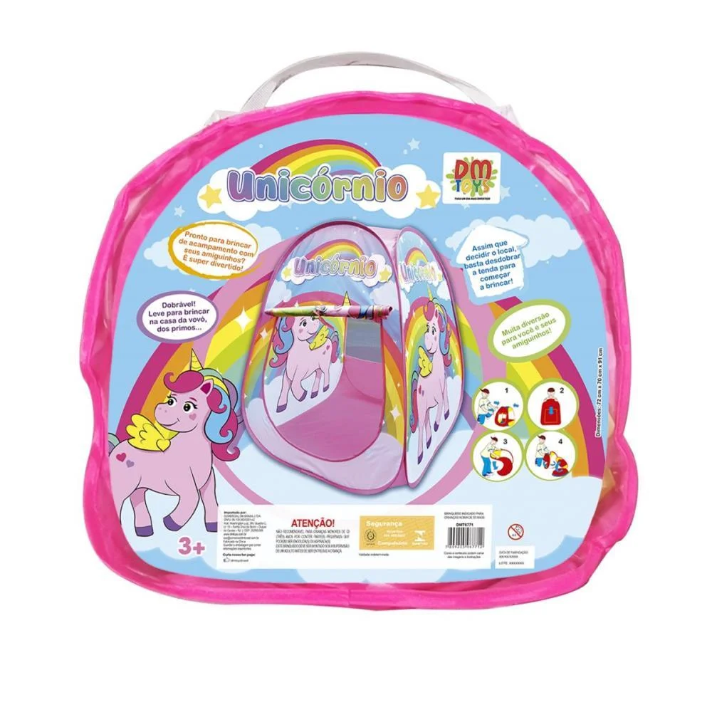 Barraca Infantil Barraca Unicornio 72X70X91Cm Dm Toys - imagem 4