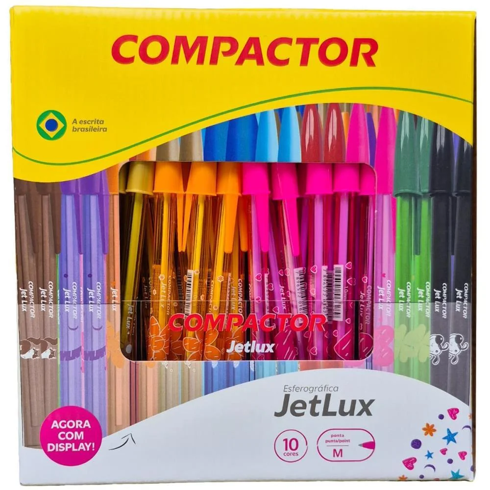 Caneta Esferografica Jet Lux 10 Cores Compactor (Dp.c/192) - imagem 3