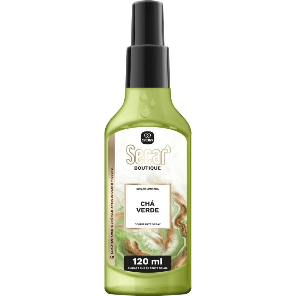 Odorizador De Ambiente Secar Spray Cha Verde 120Ml Soin (Unidade) - imagem 3