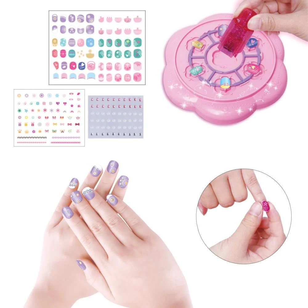 Maquiagem E Beleza Infantil Fashion Unha Mania Adesivo 81P Dm Toys (Kit) - imagem 4