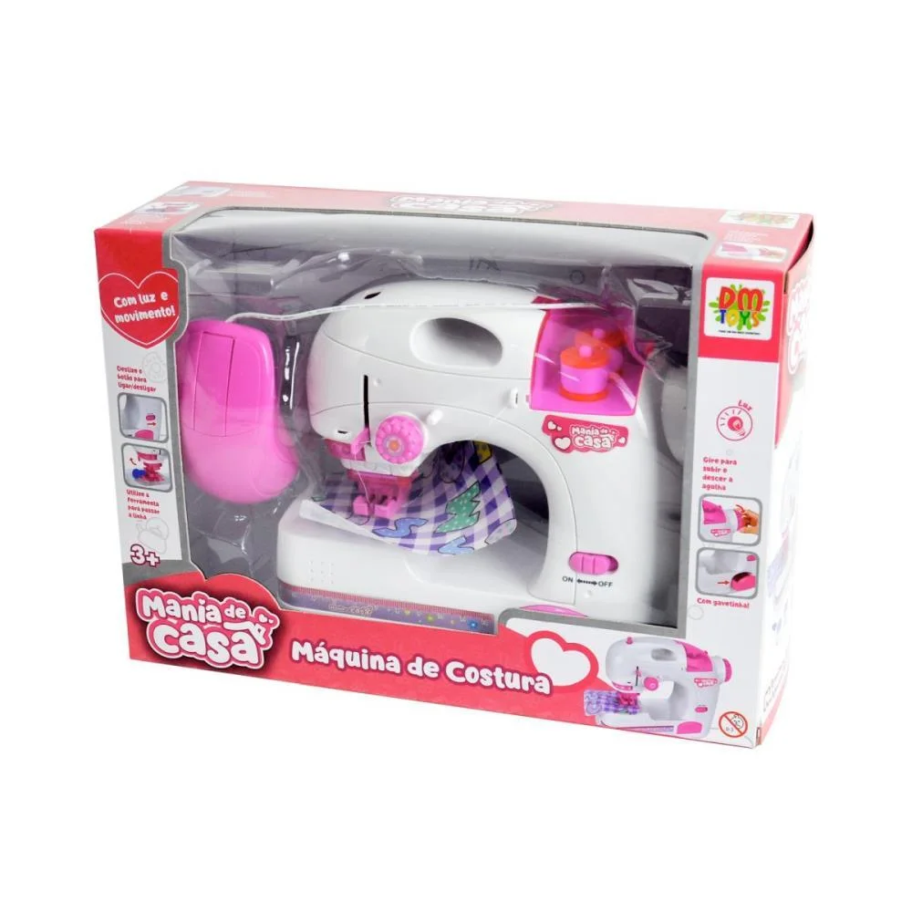 Brincando De Casinha Maquina De Costura Kit C/5Pcs Dm Toys - imagem 4