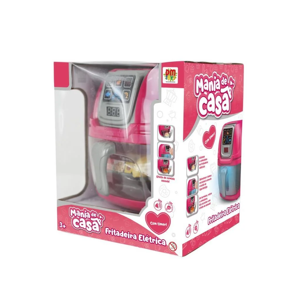 Brincando De Casinha Fritadeira Eletrica Som/Luz Dm Toys - imagem 5