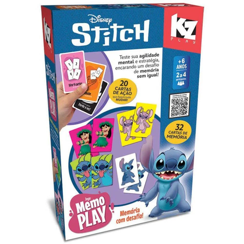 Jogo Da Memoria Stitch Memo Play 32Pcs Elka - imagem 3
