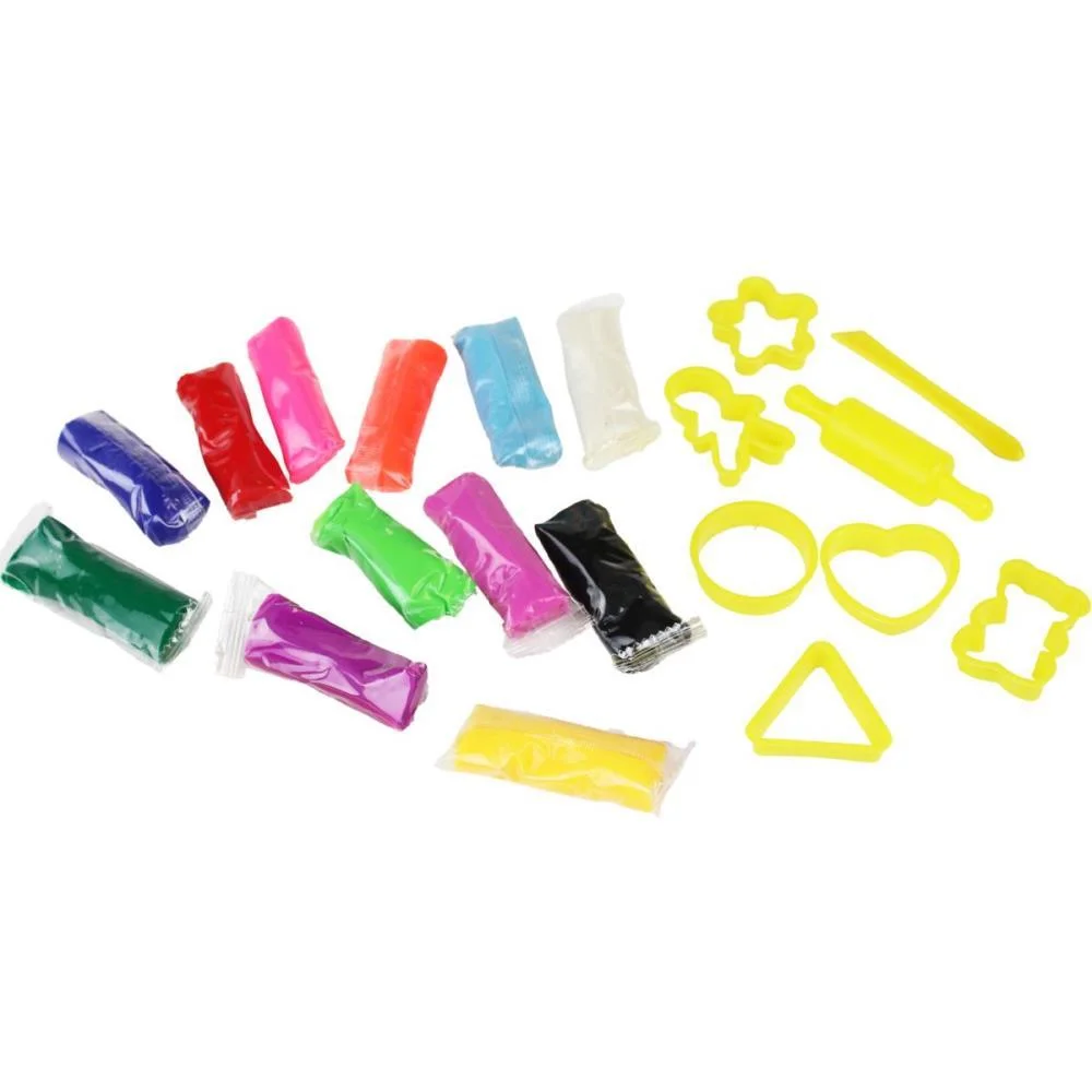 Massa Para Modelar Criativa Magic 300G Com 12Cores/6Moldes Magic Kids - imagem 4