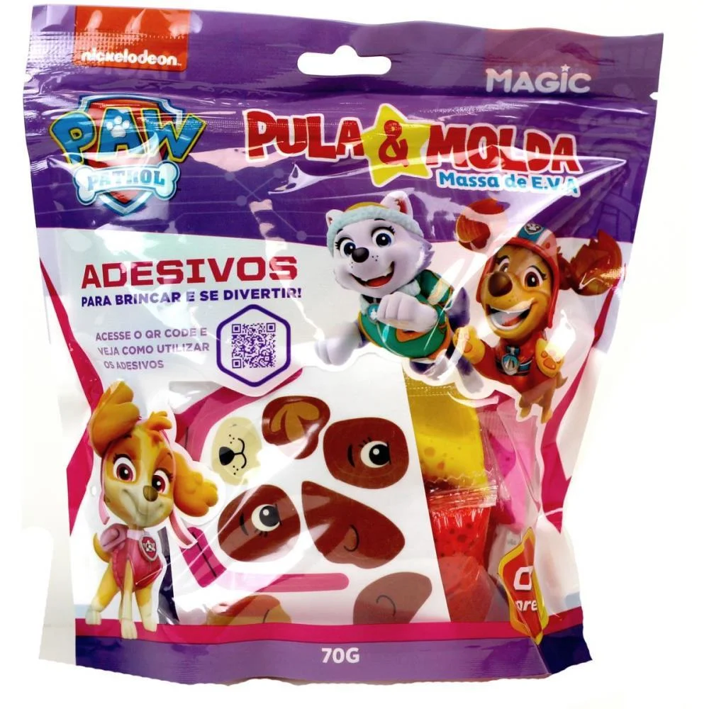 Massa Para Modelar Criativa Pula E Molda 70G Skye 7Cores Magic Kids - imagem 5