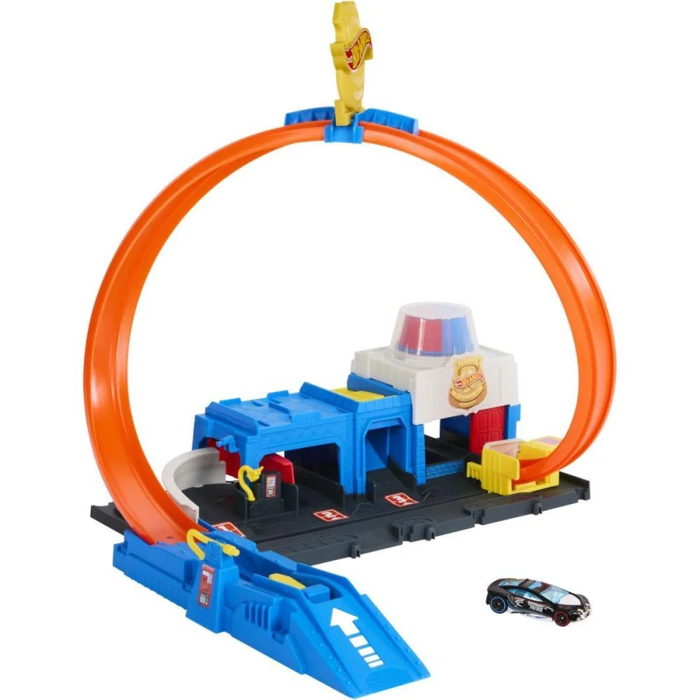Hot Wheels Pista City Super Delegacia De Polícia Mattel - imagem 4