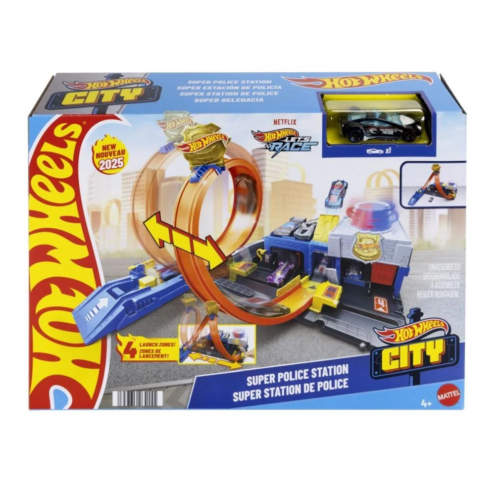 Hot Wheels Pista City Super Delegacia De Polícia Mattel - imagem 6