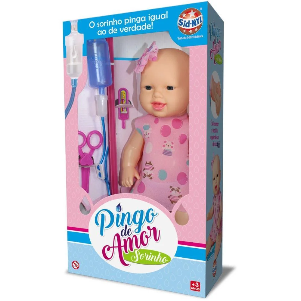 Boneca Com Mecanismo Pingo De Amor Sorinho Faz Xixi Sid-Nyl - imagem 4