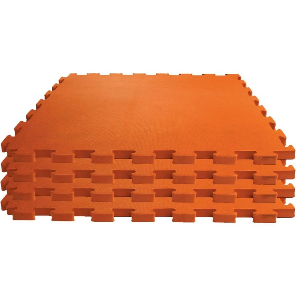 Tatame 04 Placas 1X1Mx1Cm Laranja Evamax (Pacote) - imagem 4