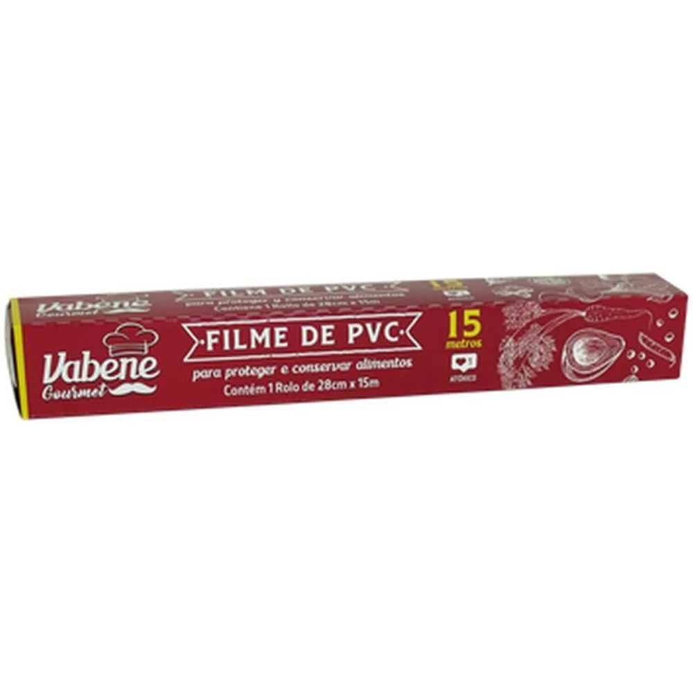 Plastico Para Alimentos Filme Pvc 28Cmx15M. Vabene (Rolo) - imagem 2