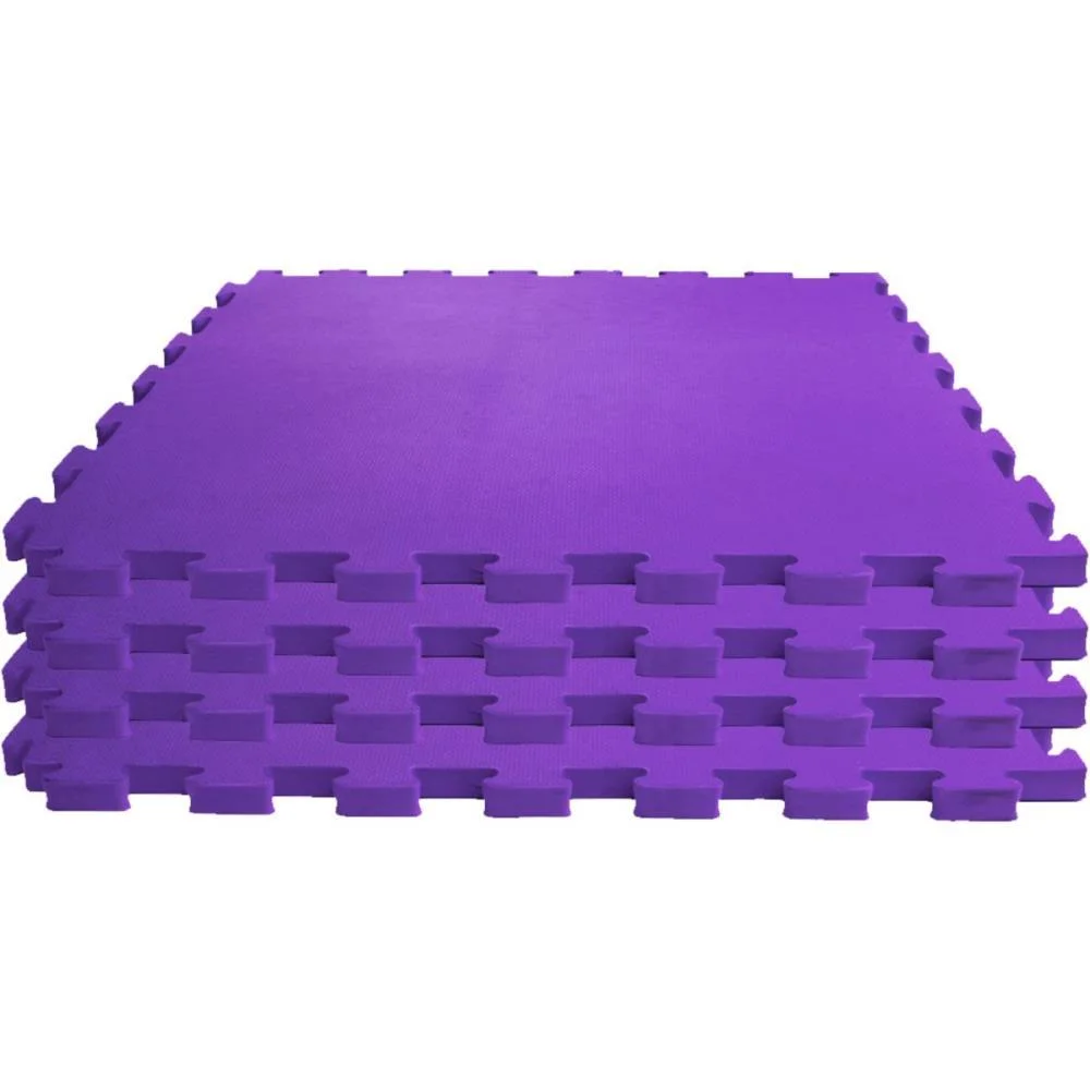 Tatame 04 Placas 1X1Mx1Cm Lilas Evamax (Pacote) - imagem 3