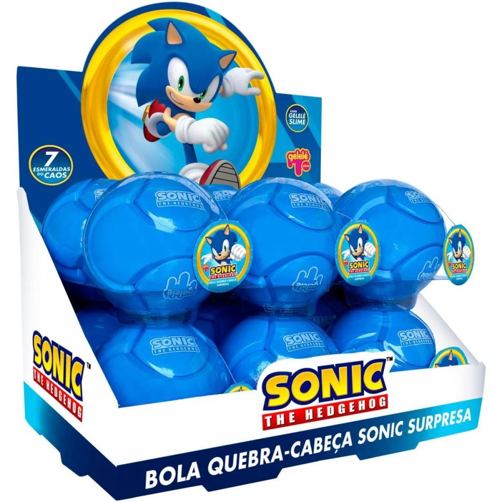 Slime Sonic Bola Monta Desmonta Doce Brinquedo (Cx.c/16) - imagem 3