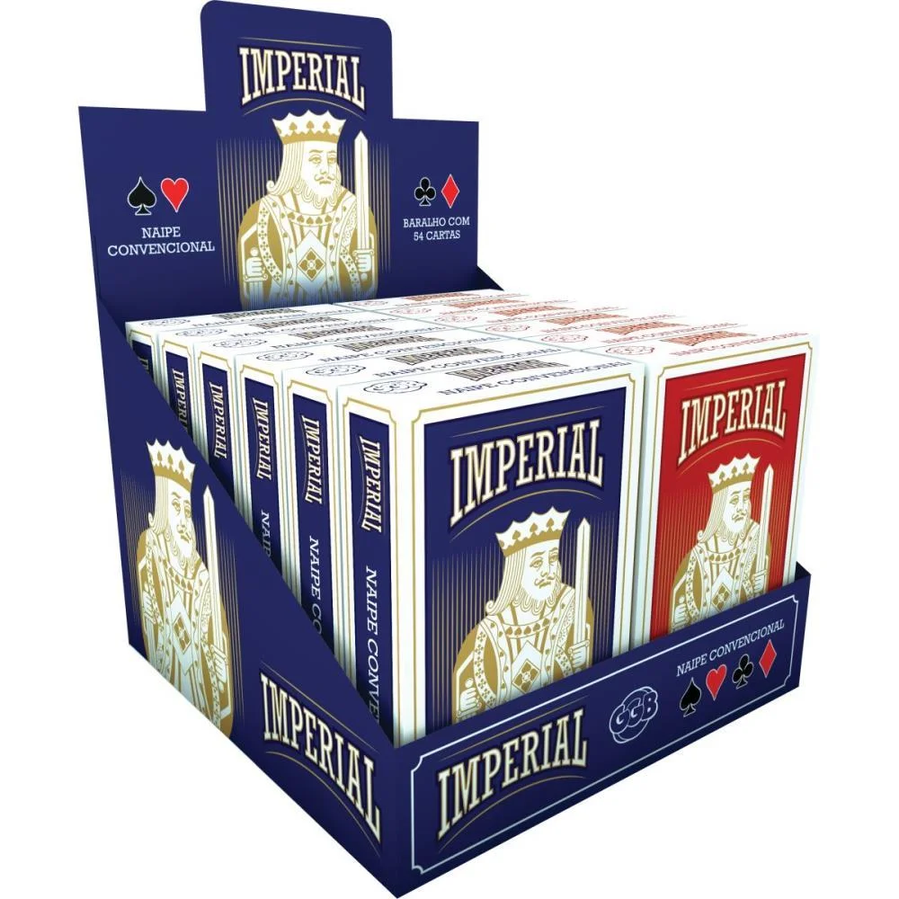 Baralho Imperial Couche 54 Cartas Ggb Plast C/ 12 Unidades - imagem 8