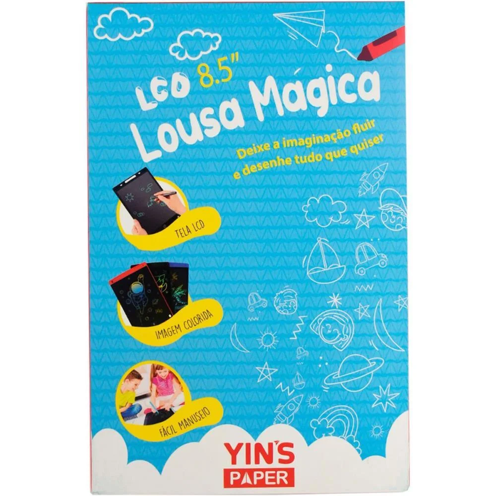 Lousa Infantil Magica Tablet 8,5Pol.c/Cane(S Yins - imagem 5