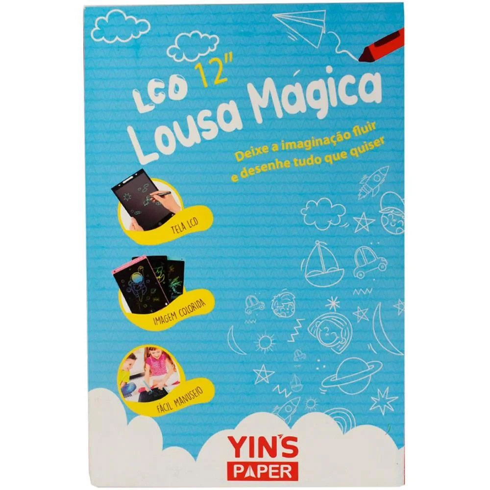 Lousa Infantil Magica Tablet 12Pol.c/Canet(S Yins - imagem 4