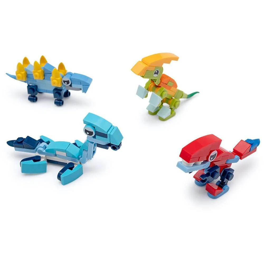 Brinquedo Para Montar Dino Mini Blocos (S) Leonora C/ 12 Unidades - imagem 4