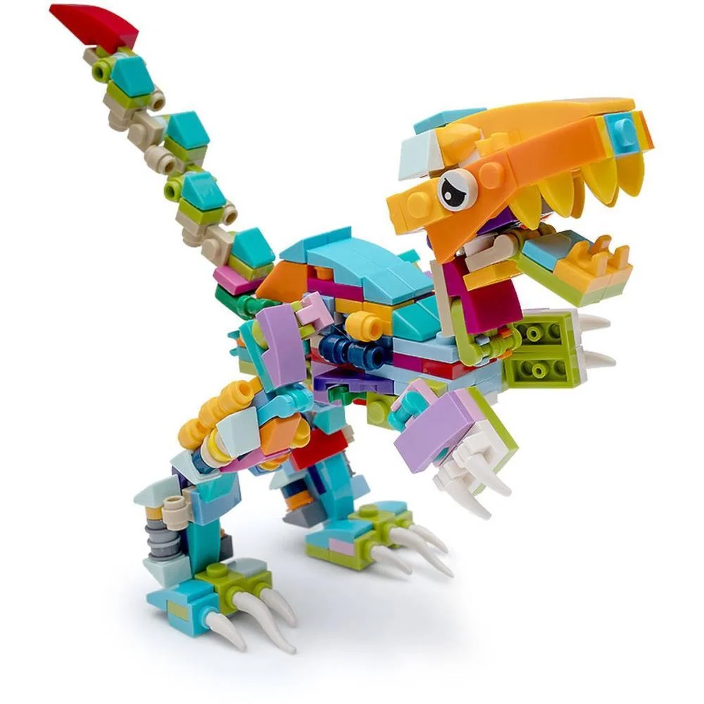 Brinquedo Para Montar Dino Mini Blocos (S) Leonora C/ 12 Unidades - imagem 6