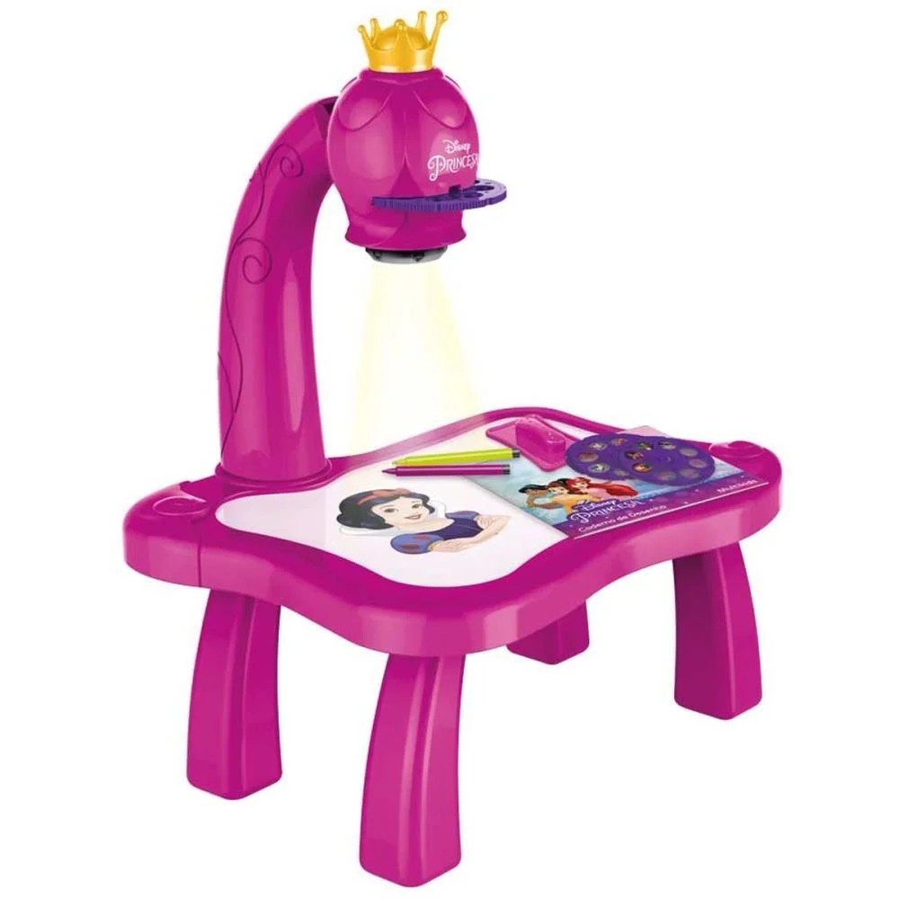 Brinquedo Para Colorir Mesa Projetora Princesas Multikids - imagem 2