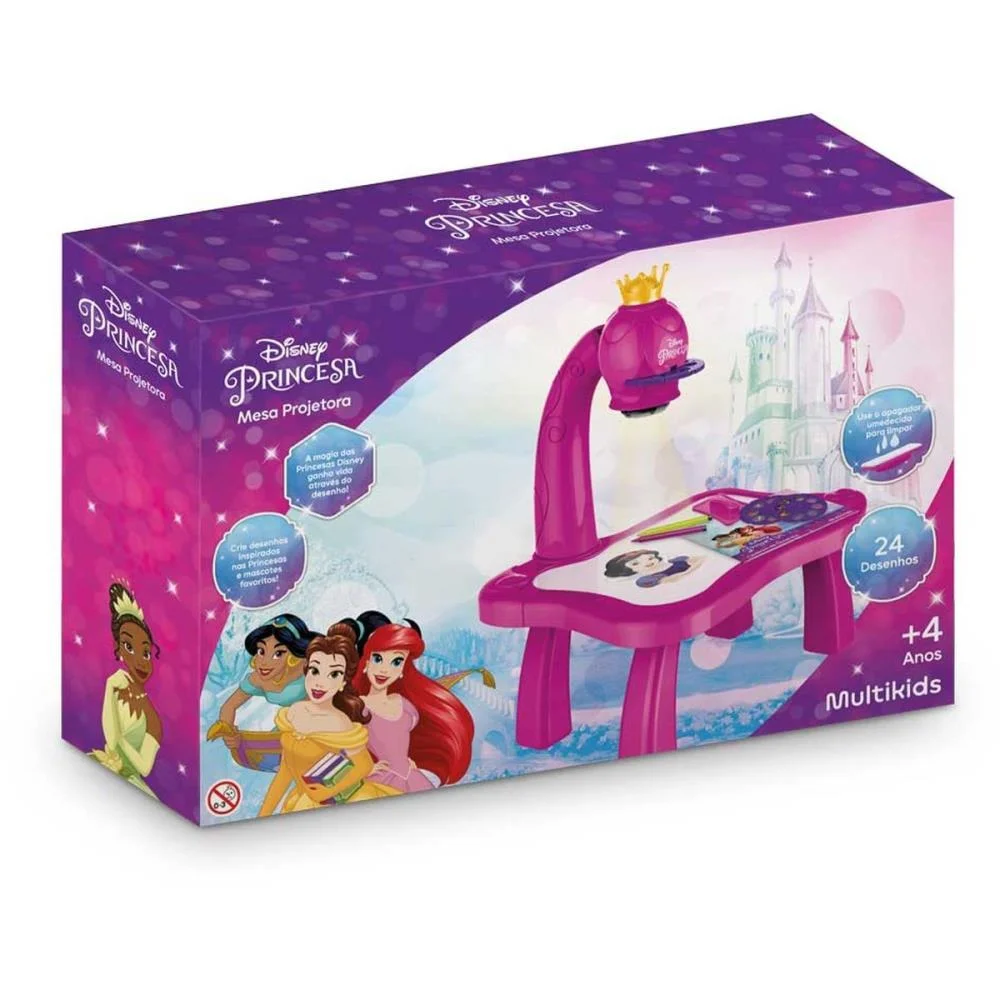 Brinquedo Para Colorir Mesa Projetora Princesas Multikids - imagem 8