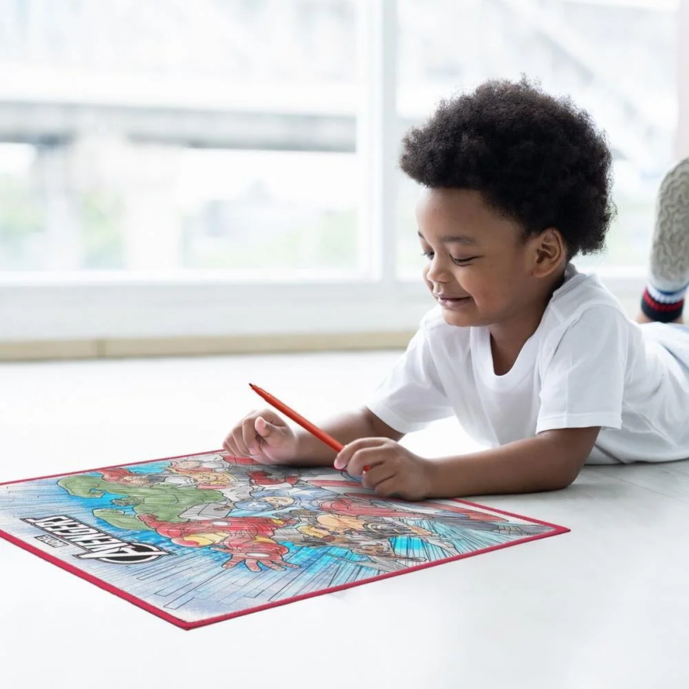 Brinquedo Para Colorir Tapete Mágico Acqua Avengers Multikids - imagem 5