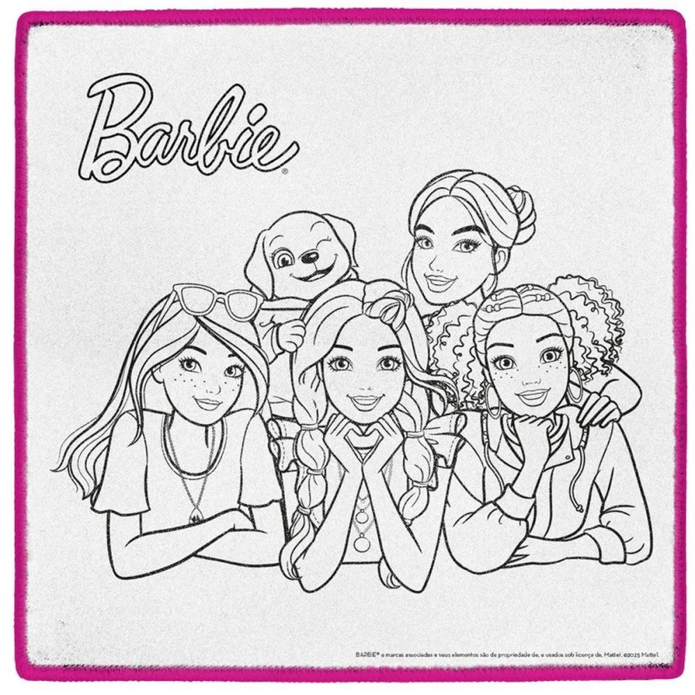 Brinquedo Para Colorir Tapete Mágico Acqua Barbie Multikids - imagem 4