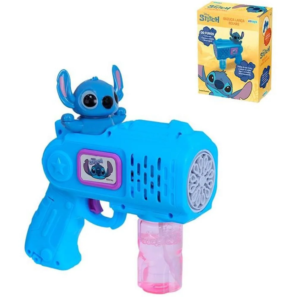 Bolha De Sabao Stitch Lanca Bolha (S) Etitoys - imagem 3