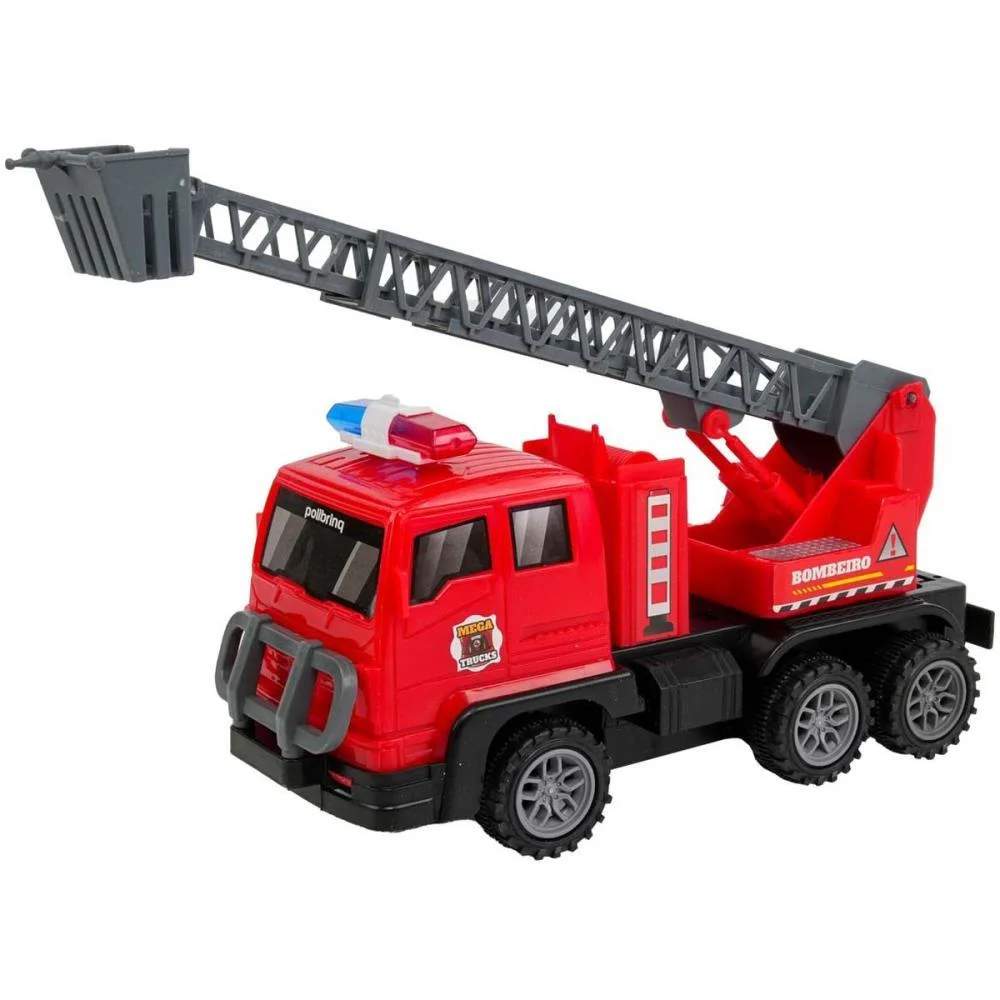 Carrinho Controle Remoto Bombeiros 2Em1 2Func/Pilha (S) Polibrinq - imagem 3