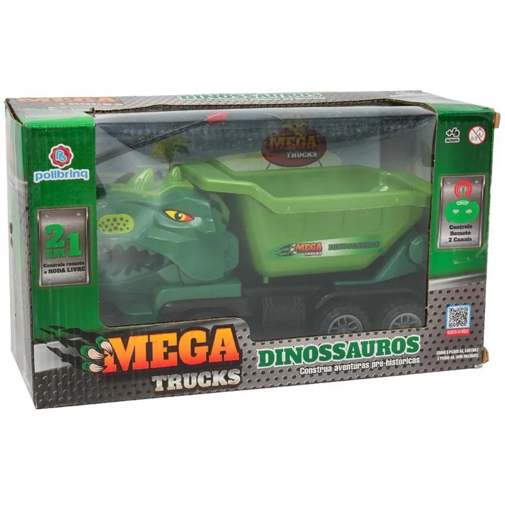 Carrinho Controle Remoto Dinossauros 2Em1 2Func/Pilha(S Polibrinq - imagem 6