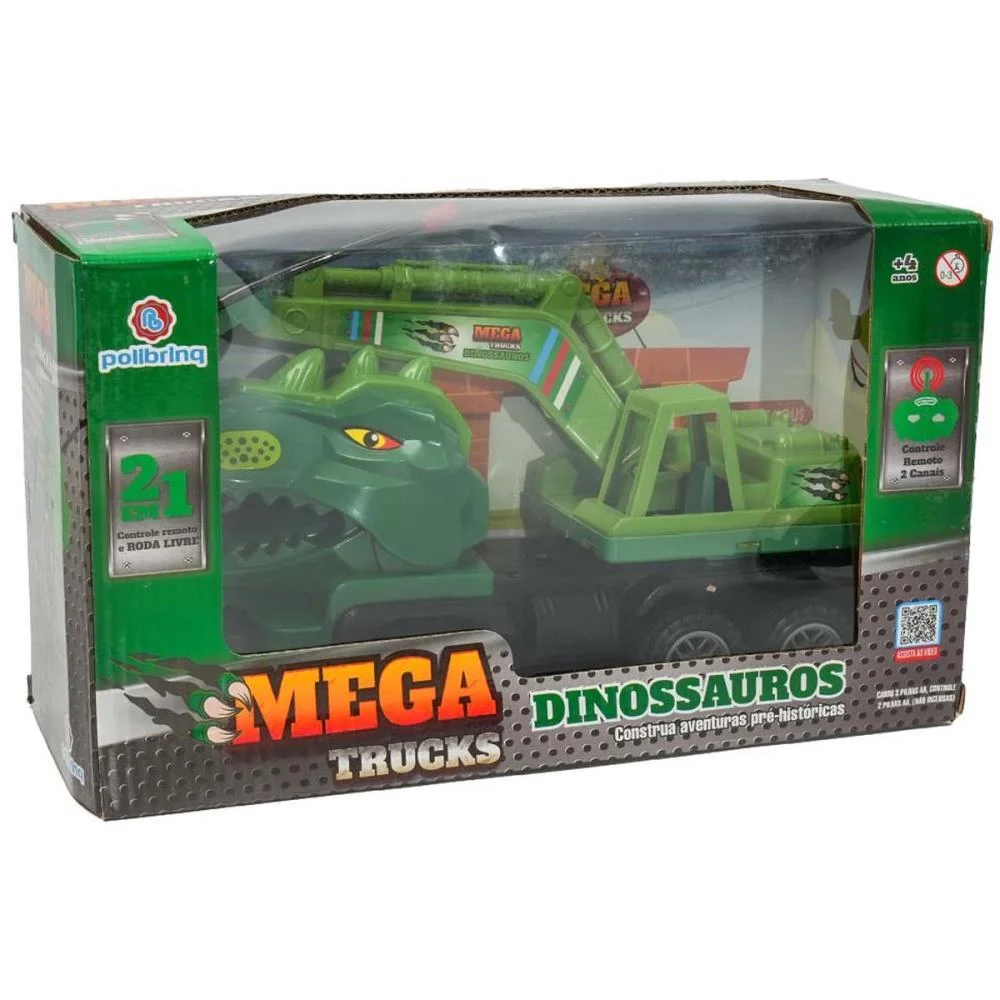 Carrinho Controle Remoto Dinossauros 2Em1 2Func/Pilha(S Polibrinq - imagem 7