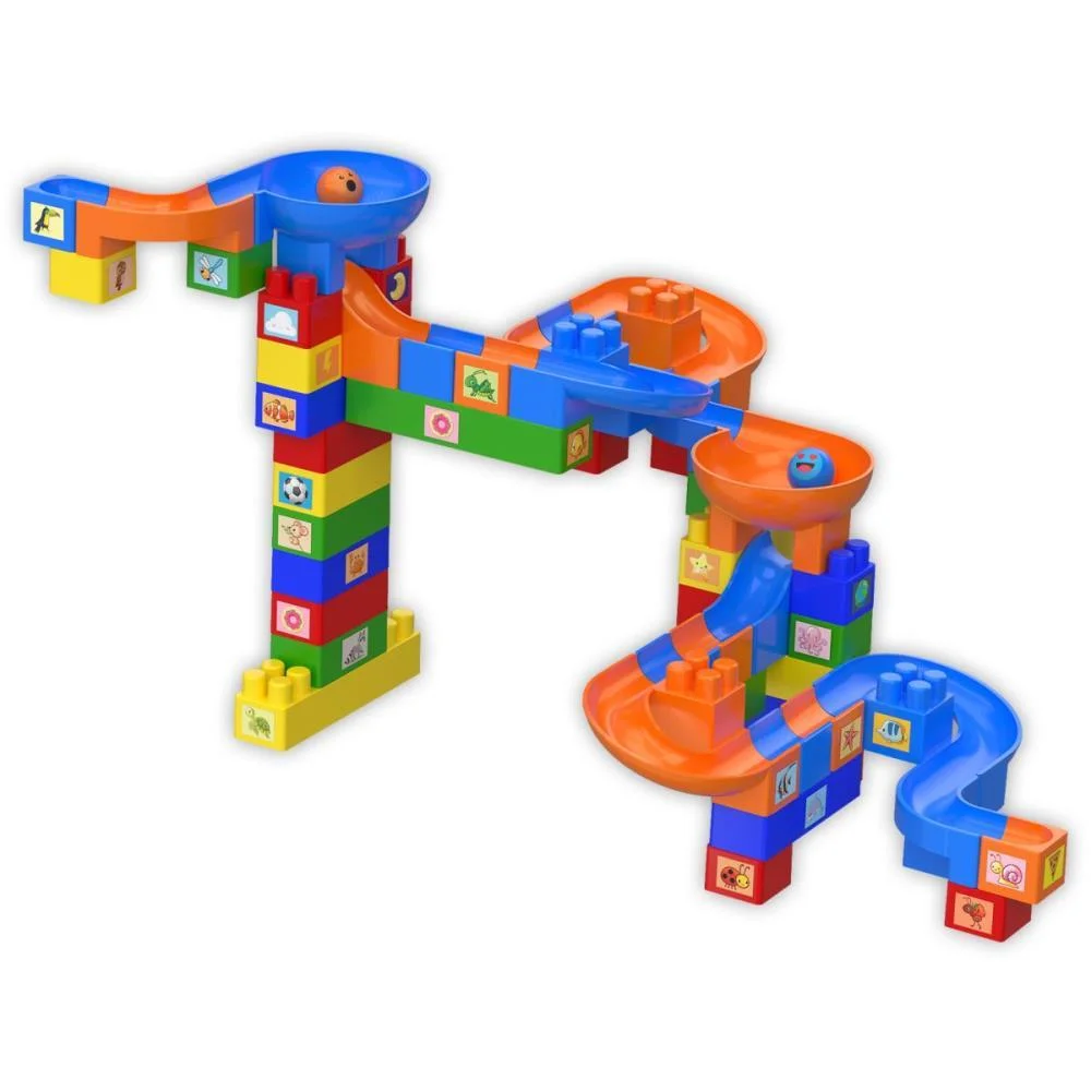 Brinquedo Para Montar Rampa Divertida 64Pcs+30Adesiv Ggb Plast - imagem 3