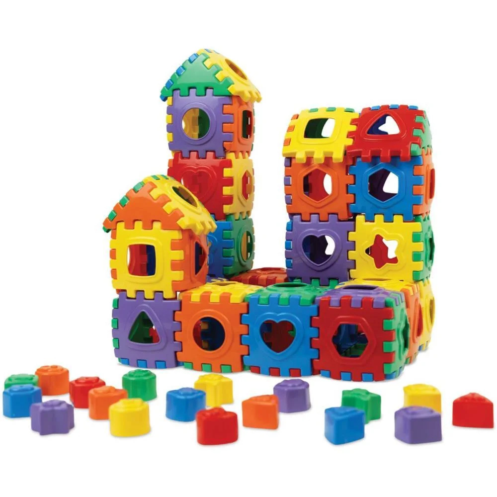 Brinquedo Educativo Blocos Divertidos 100 Pcs Ggb Plast - imagem 3