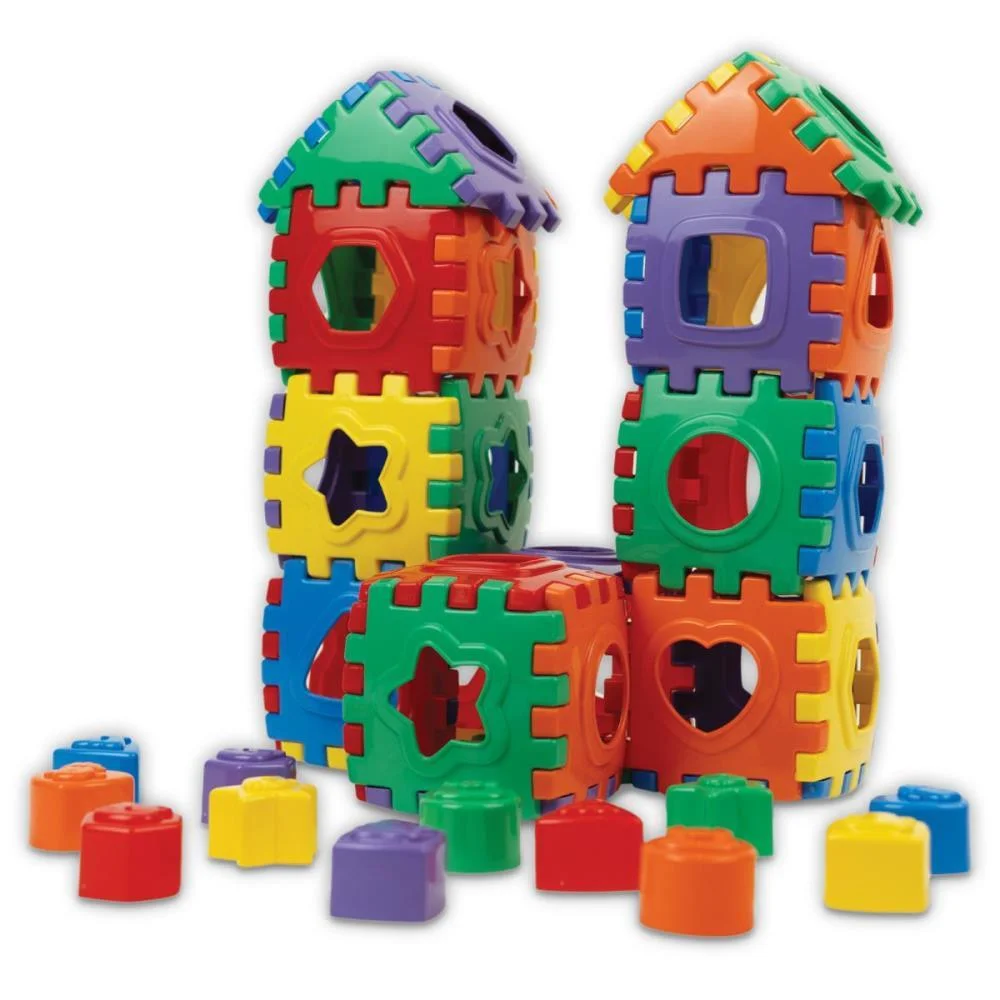 Brinquedo Educativo Blocos Divertidos 52Pcs Ggb Plast - imagem 3