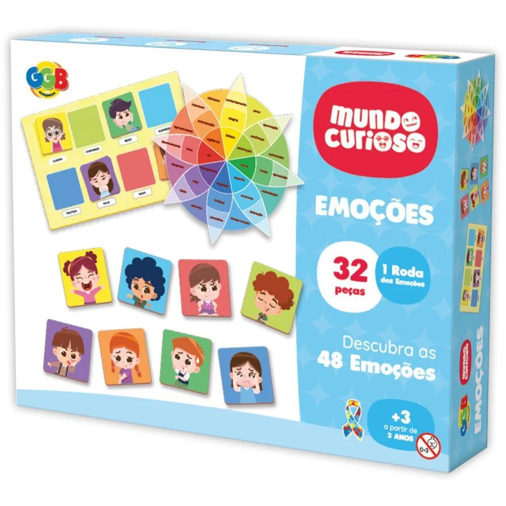 Brinquedo Educativo Emocoes 32 Pcs Ggb Plast - imagem 2
