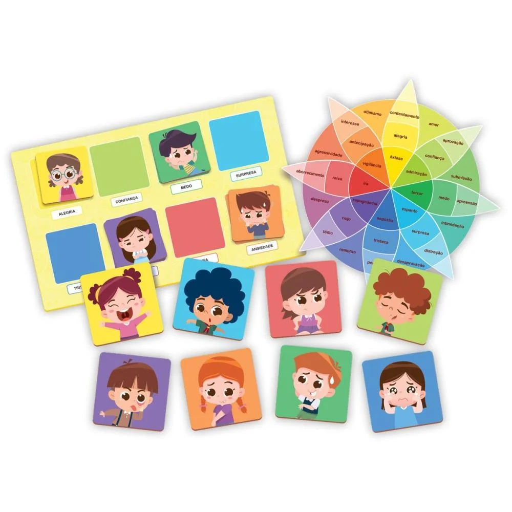 Brinquedo Educativo Emocoes 32 Pcs Ggb Plast - imagem 3