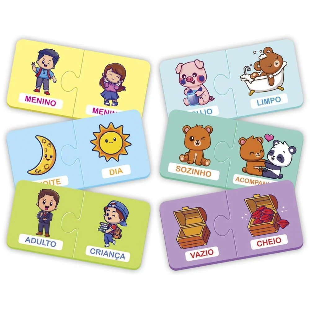 Brinquedo Pedagogico Opostos 48 Pcs Ggb Plast - imagem 4