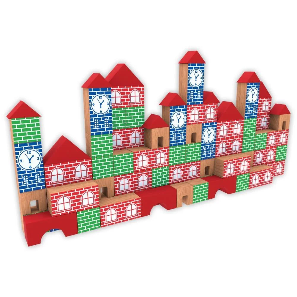 Brinquedo Pedagogico Madeira Pequeno Engenheiro 100Pcs Ggb Plast - imagem 3