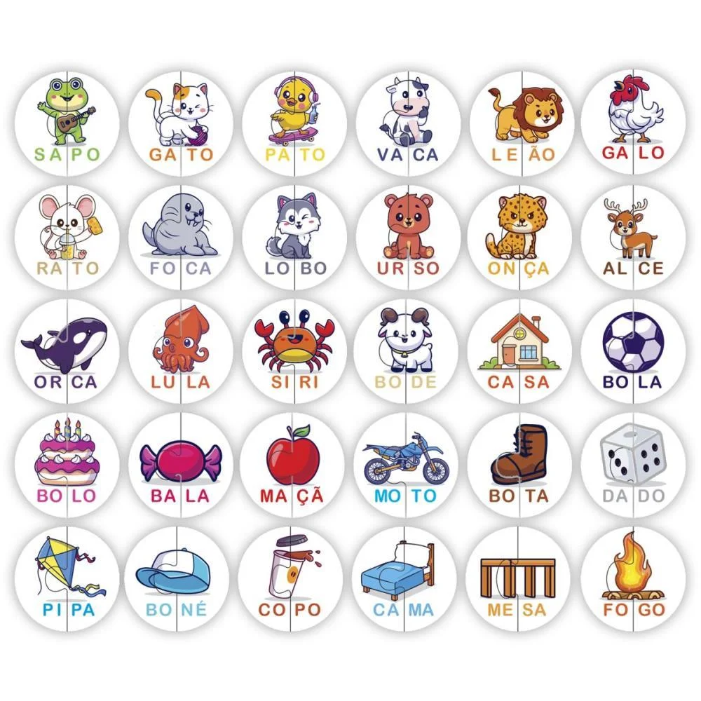 Brinquedo Pedagogico Silabas 60 Pcs Ggb Plast - imagem 4